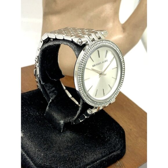 Michael Kors Women's Watch MK3190 Darci Quartz Silver Tone Stainless Steel Glitz - Picture 2 of 13